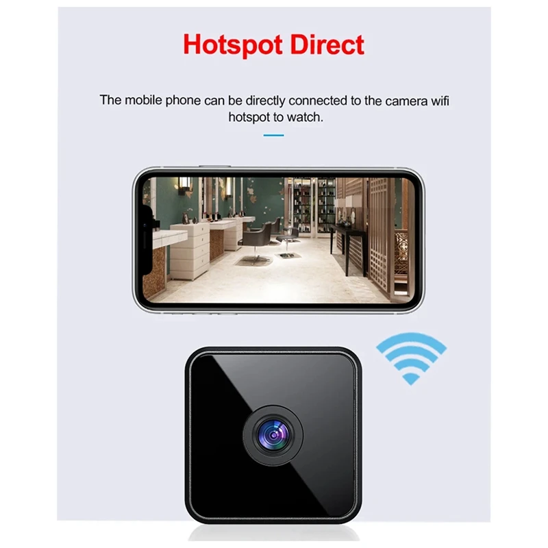 ワイヤレス WIFI カメラ屋内ビデオレコーダー赤外線ナイトビジョン監視広角