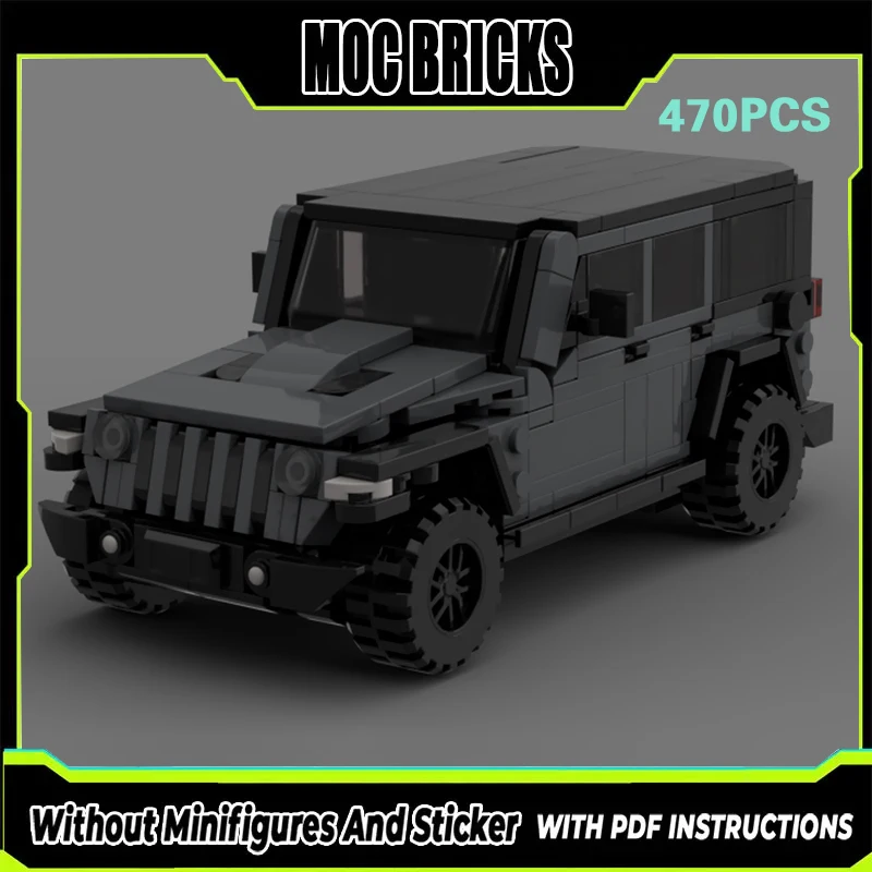 

Конструктор MOC: Городской внедорожник, модульная модель, развивающая игрушка для детей, подарок на праздники