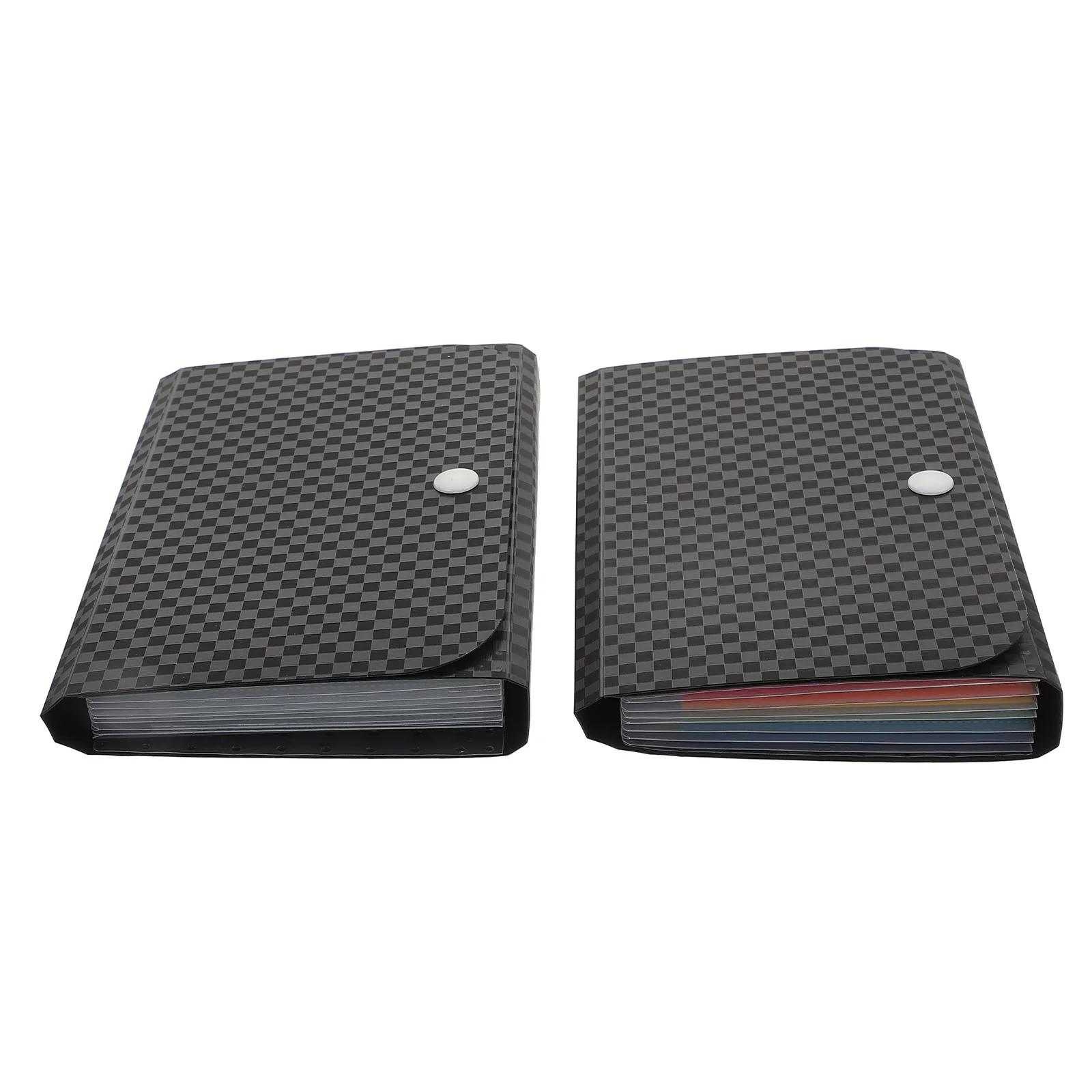 

2pcs Portable Document Folder Household File Organizer A6 Size Pp Material Lightweight Small File Accessory Storage Bag For Tax