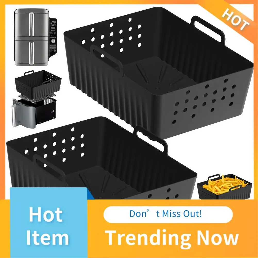 

A13I-2 шт. силиконовые вкладыши для фритюрницы для Ninjia SL400UK/SL401, корзина для фритюрницы, многоразовые аксессуары для духовки для фритюрницы