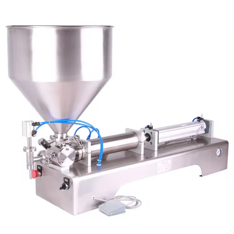 Semi-automatic honey paste filling machine 1000 ml of 100 ml, used for liquid filling processing