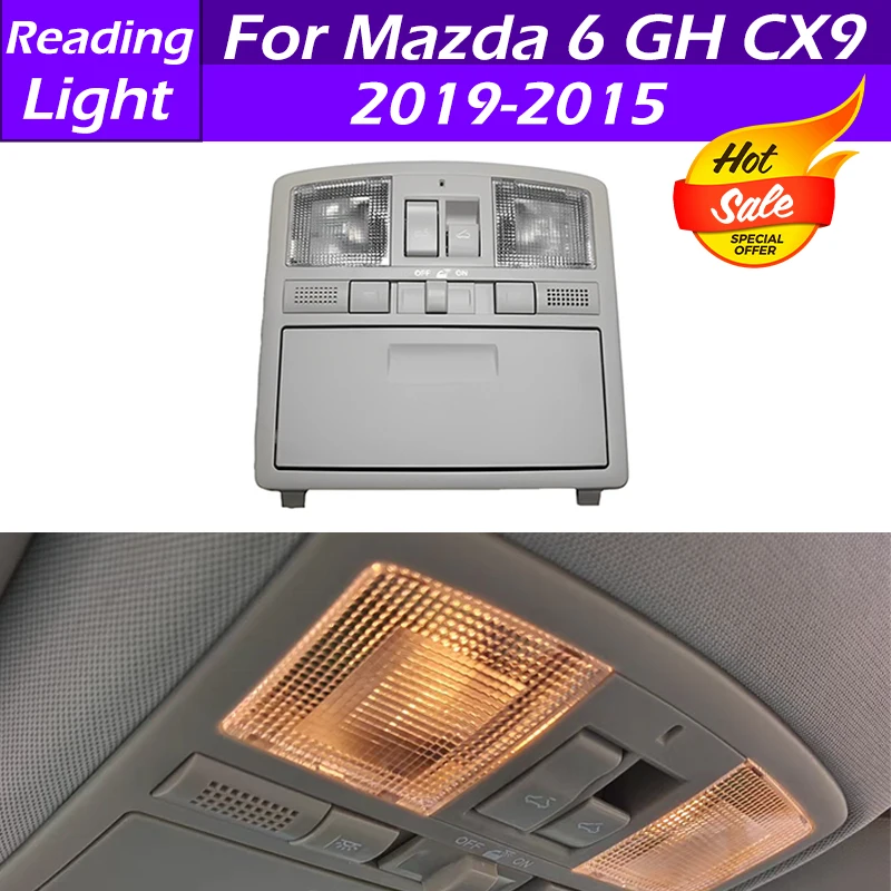 For Mazda 6 GH 2009-2012 CX9 2010-2015 Car Interior Dome Lamp Overhead Reading Light Assembly Control Panel With Sunroof Switch