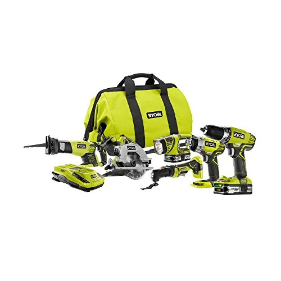 

RYOBI P884 18-Volt ONE+ Lithium-Ion Combo Kit 6-Tools