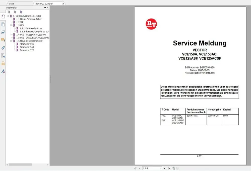 BT and For Toyota Forklift Service & Parts Manual Full Collection 2022 DVD 15.78GB PDF