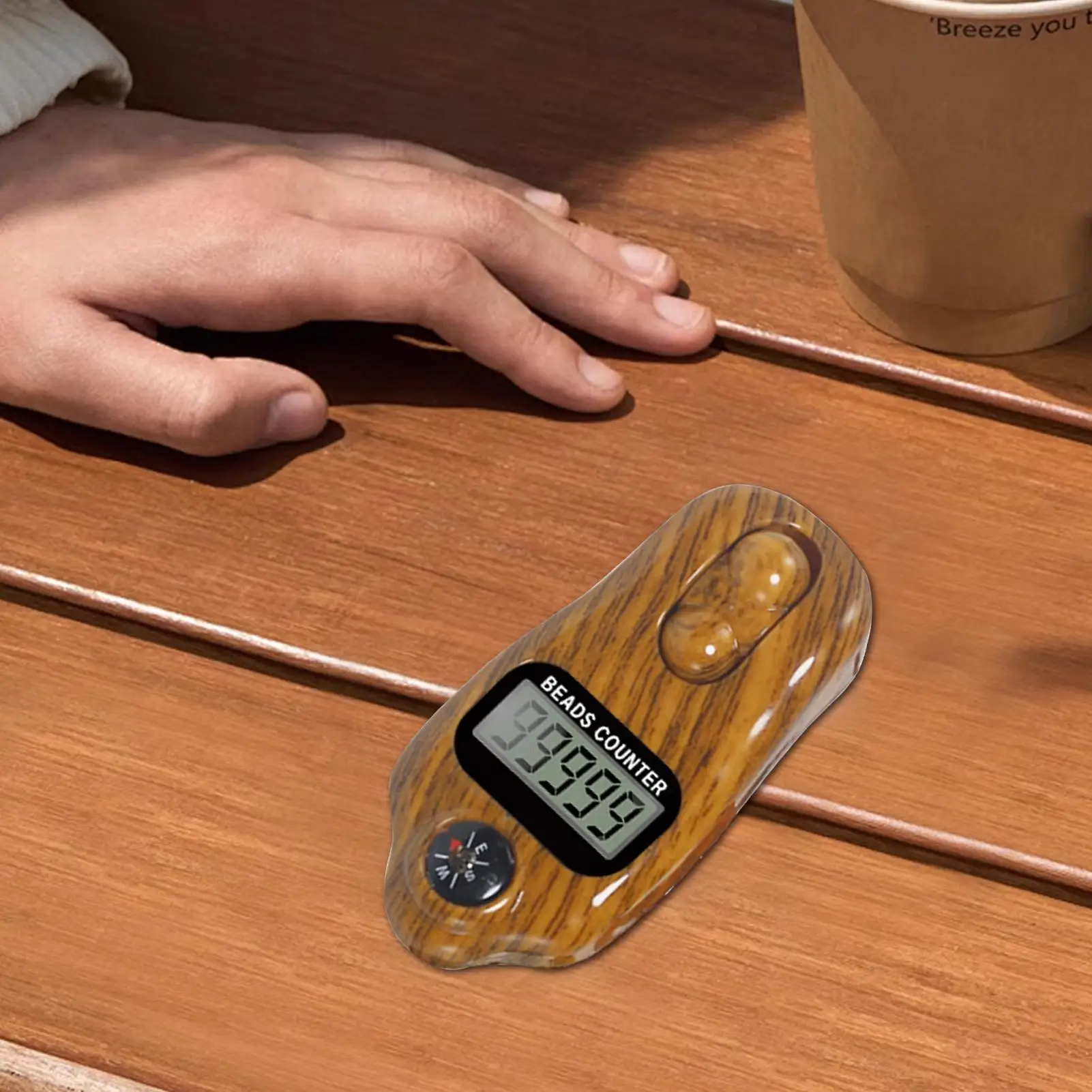 Einstellbarer elektronischer Perlenzähler-Clicker – digitales Zählgerät zur Stressabbau, Yoga, Meditation, Gebet im Freien