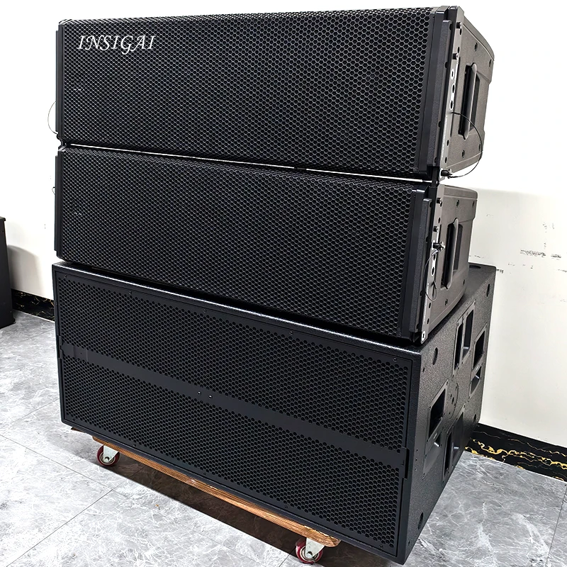 Sistema de Altavoces Line Array de 3 Vías 4k, Equipo de Sonido Profesional, Equipos de Sonido, Altavoces Line Array Activos Dobles de 12 Pulgadas