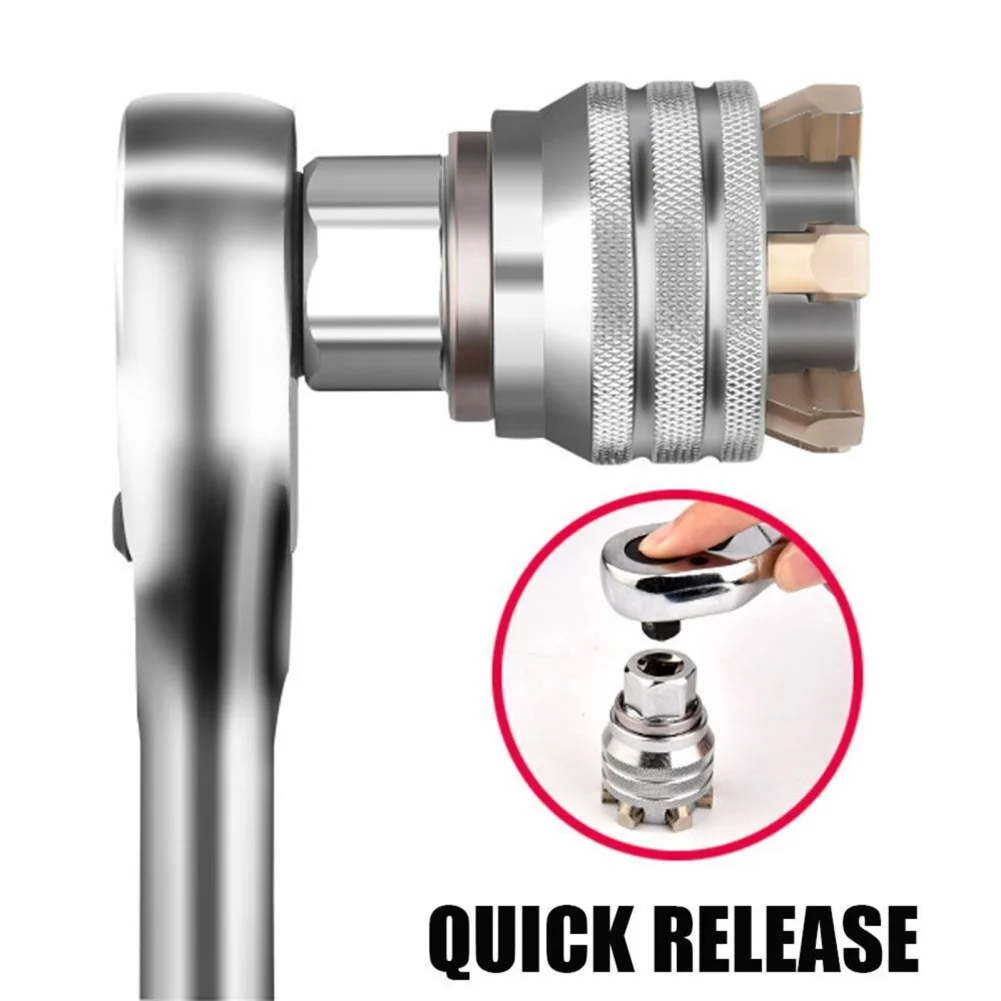 Adjustable Universal Socket Wrench Grip Adapter Universal Sleeve 3/8 Inch 10-19mm Hex Head Nuts And Bolts Driver Tool Home