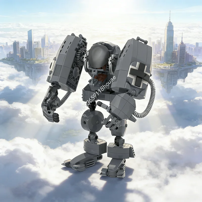 

308pcs MOC Big Arms Panzer Großarmpanzer Castle Model Building Blocks Christmas Gifts Construction Creative DIY Toy Idea