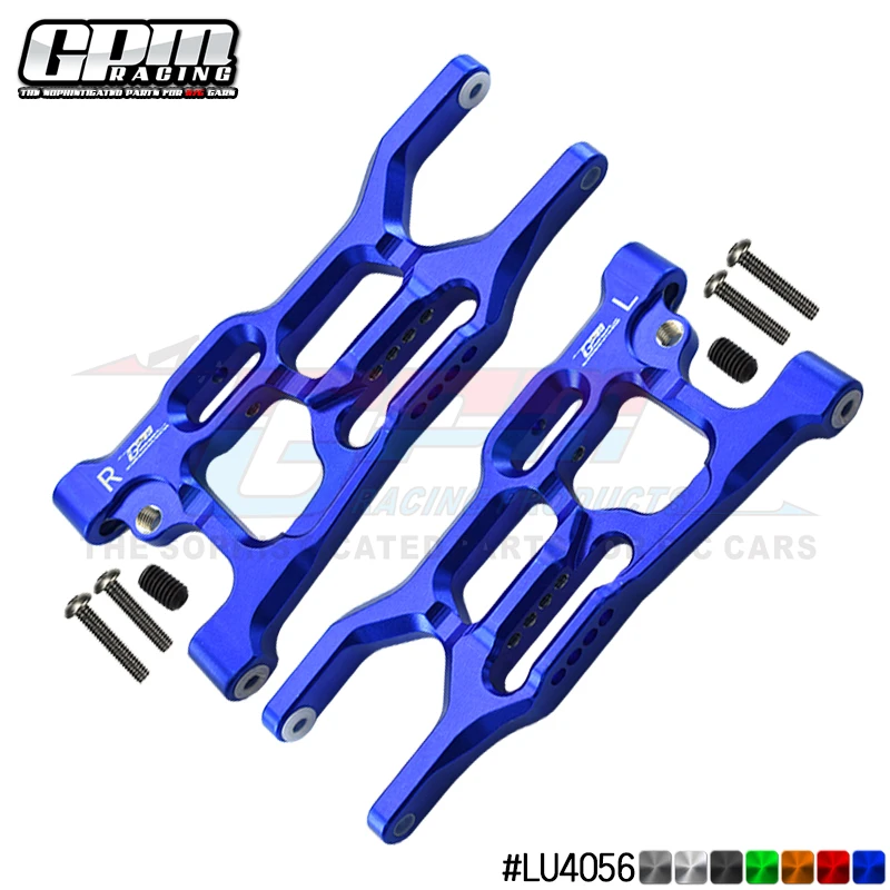 Brazos inferiores traseros de aluminio GPM para LOSI 1/10 Lasernut Tenacity Ultra 4 Rock