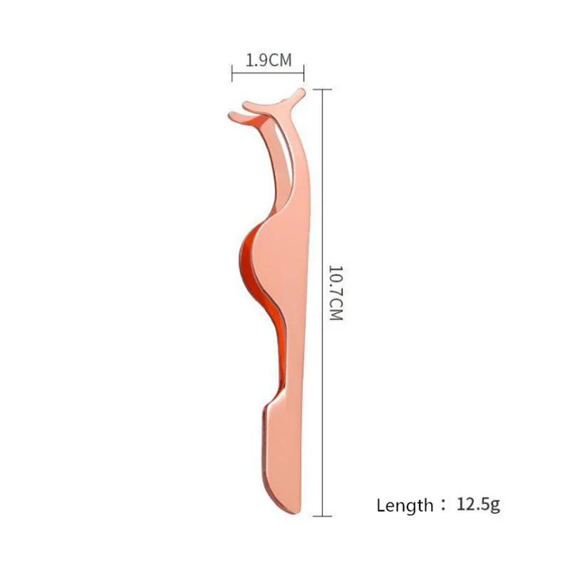 Pinzas de acero inoxidable de baja elasticidad, aplicador de pestañas con logotipo personalizado, cómodo y duradero, mano de obra fina, 1 Uds.