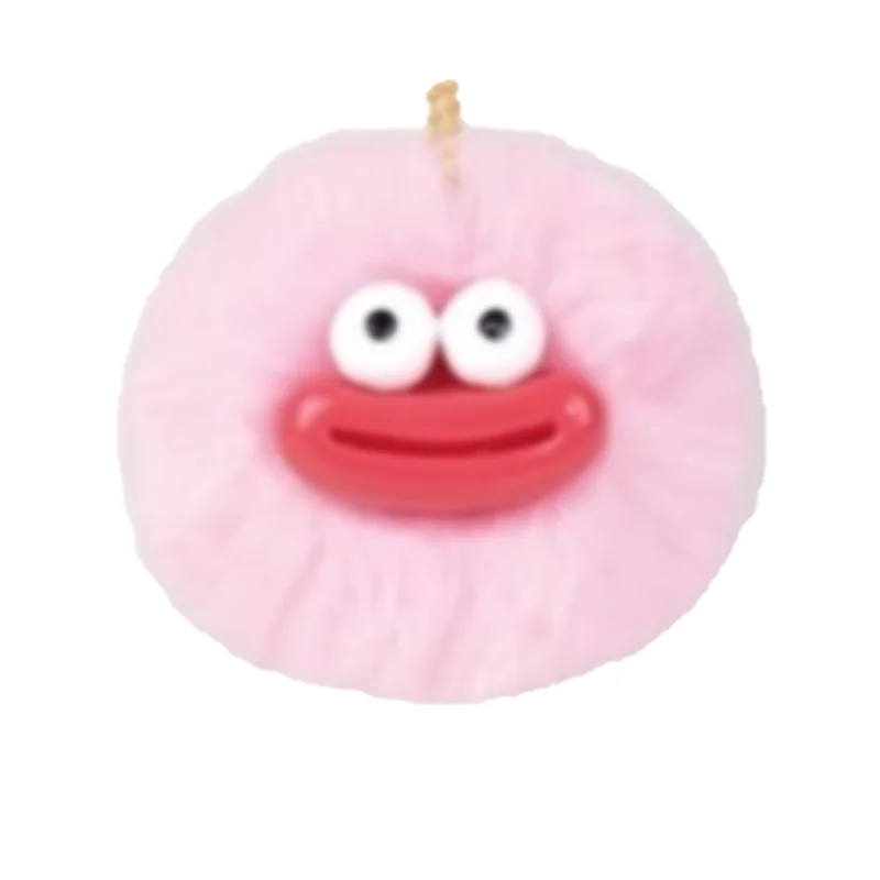 اليابان Yell Gashapon لعبة الكبسولات كيمون الشعر المعلقات الغريبة الوحش السجق الفم السمين قلادة