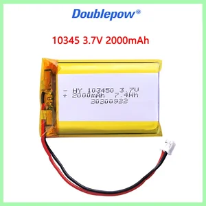 Polymer Lithium wiederaufladbarer Akku, 103450, 3,7 V, 2000mah, JST, pH, 2,0 mm, 2Pin -Stecker, Kamera, GPS -Browser, MP5, Auricular Bluetooth 12 Hauptverkauf Batterie 3 7V 2000mah - №1
