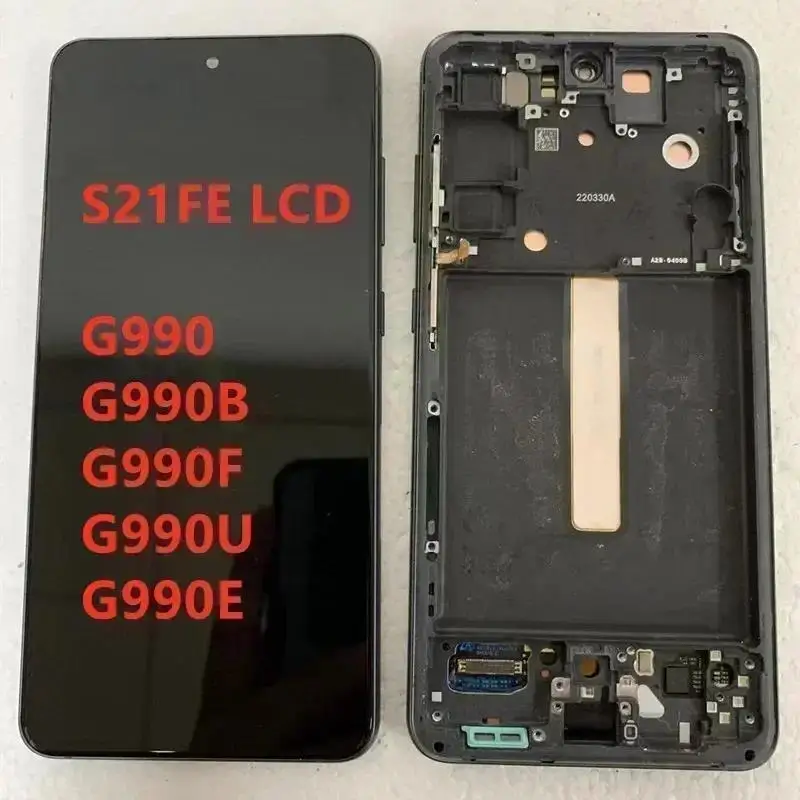 New! Super AMOLED S21FE LCD For Samsung S21 FE 5G G990/U G990B/DS G990E LCD Display touch screen Ditigitizer With Defect