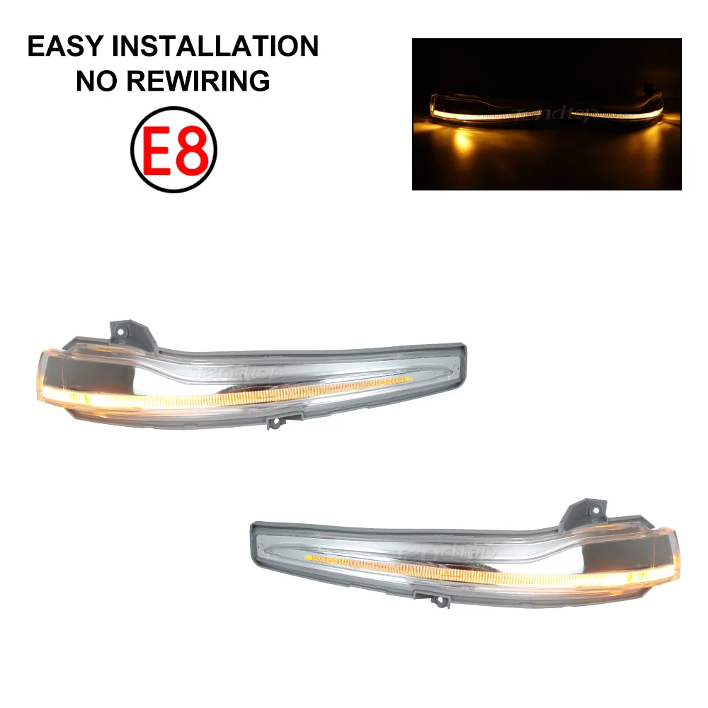 

LED Crystal Blinker Turn Signal Light Rearview Mirror Indicator For Benz C E S V GLC Class W205 X253 W213 E200 W222 S400