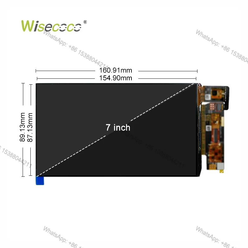 2026 7 Inch 1080*1920 Resolution OLED Touchscreen 850nits High Refresh Rate MIPI Interface Amoled Panel with Controller Board
