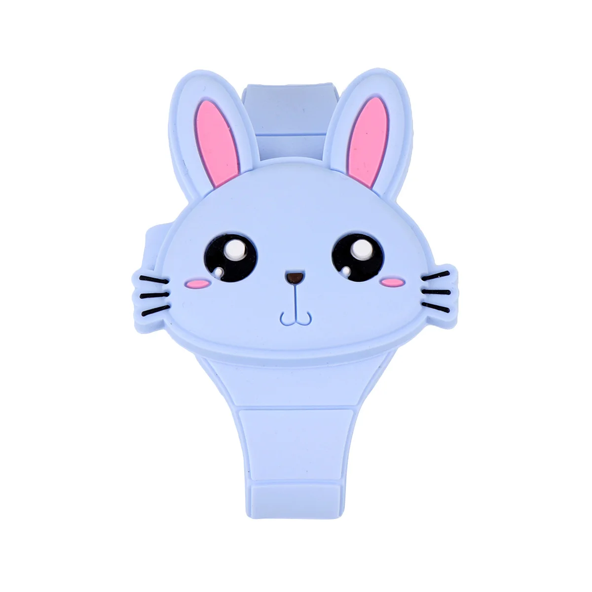 ساعة أرنب كرتونية لسوار السيليكون، لمسة نهائية ناعمة ومريحة - هدية عيد ميلاد باللون الأزرق #6
