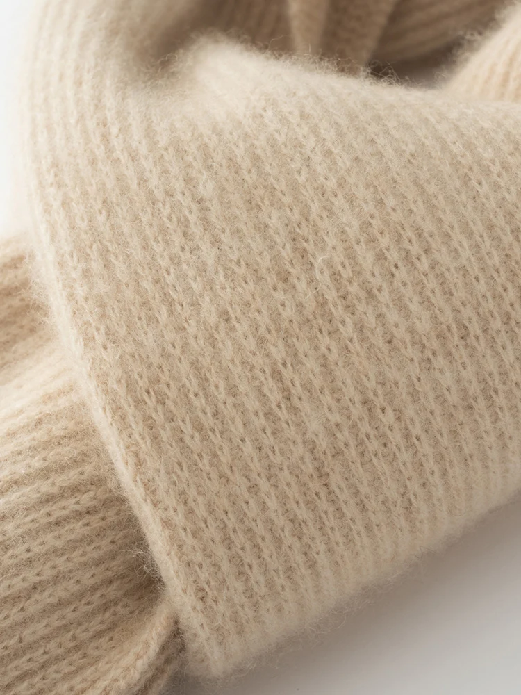 2025年ラグジュアリーレディース100%カシミヤスカーフベーシックシンプルスタイルスカーフ秋冬ソフトウォームカシミヤニットオフィスレディファッション トップス