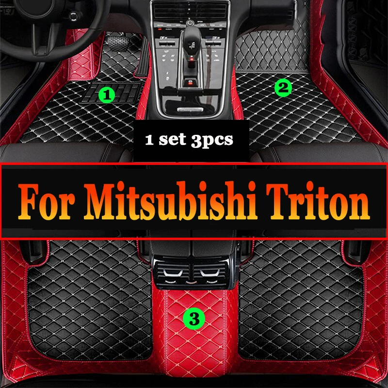 Car Mats For Mitsubishi Triton L200 Sportero Hunter Strakar KA 2005~2014 Waterproof Floor Mat Car Accessories Interior