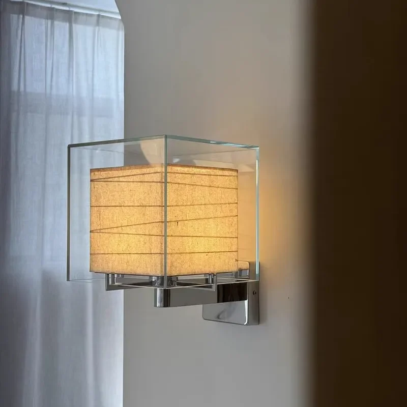 Modern Japanese Style Wall Lamp for Living Room Bedroom Study Corridor Minimalist Designer Light Fixture Warm Ambient