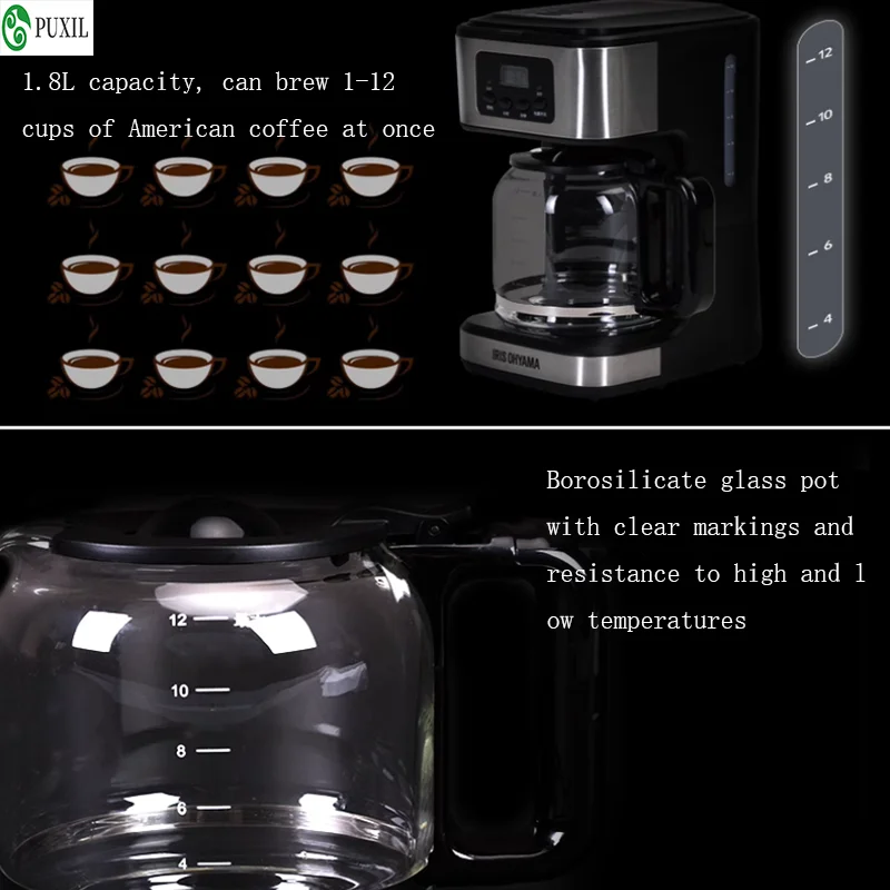 Multi-function Drip Commercial Automatic Coffee Machine Vending Roaster Roasting Coffee Maker For Dripping Filter And Home Use