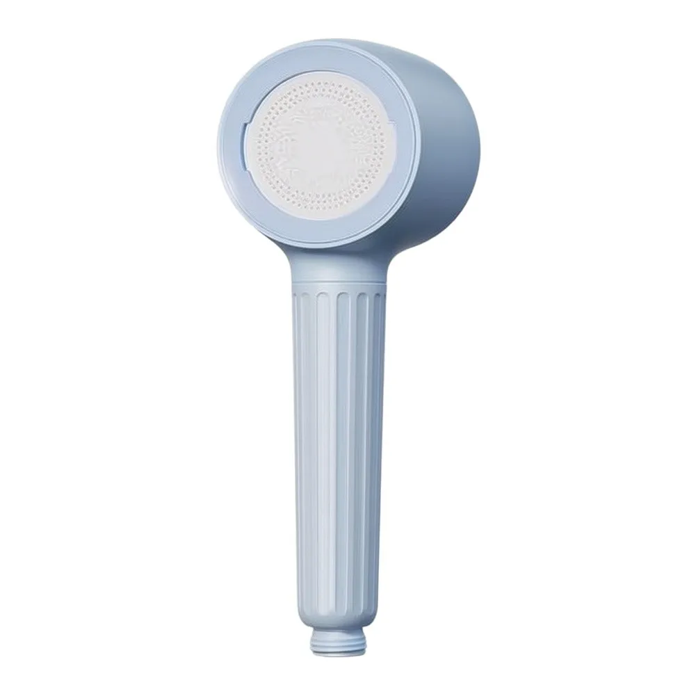 Anti-Flush Shower Head 28x7x5cm ABS Material Dual Spray Bubble and Boosted Flow Detachable for Easy Maintenance