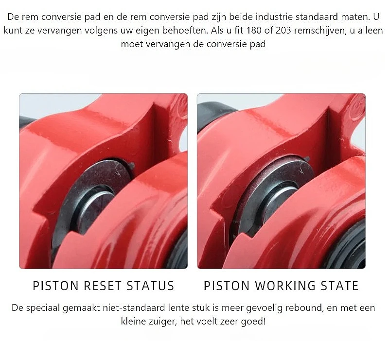 ZOOM Xe Đạp Phanh Đĩa Xe Đạp Phanh Đĩa Cơ Khí Đôi Phanh Phanh Đĩa Xe Má Phanh Xe Đạp Phần