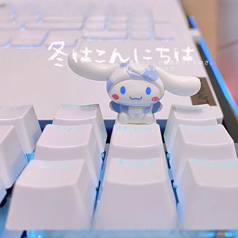 سانريو أنيمي سينامورول الوردي فتاة شخصية Keycap لطيف لوحة المفاتيح الميكانيكية Diy بها بنفسك الديكور Esc مفتاح الديكور هدية الكريسماس