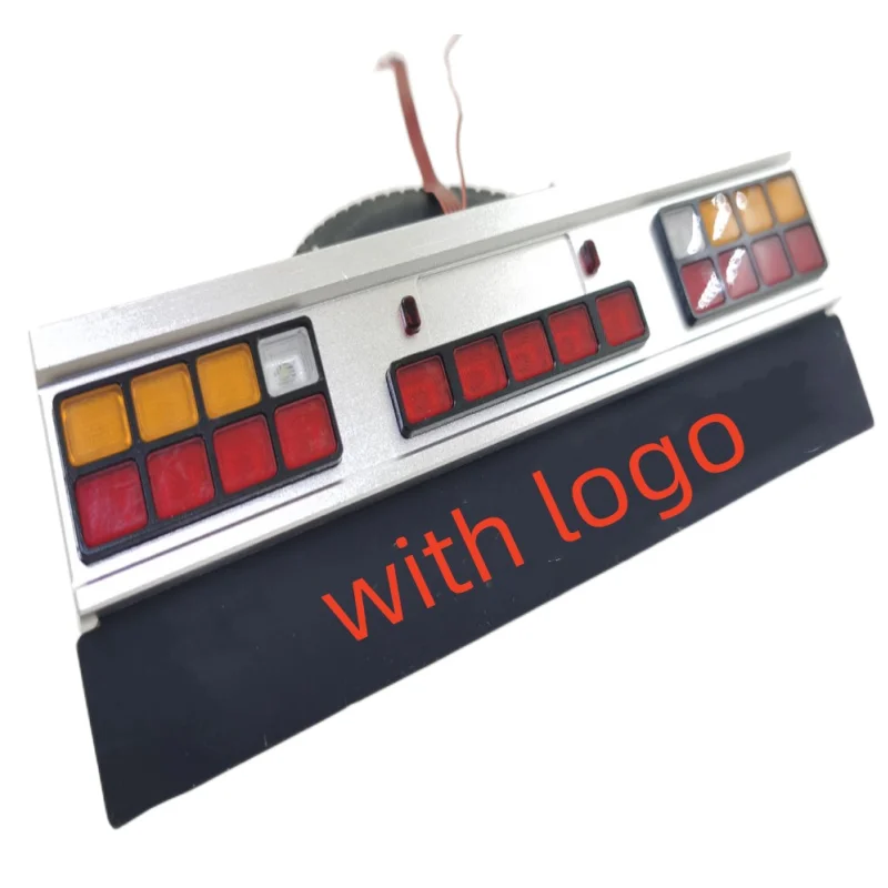 CNC LED Tail Light Rear Bumper Lamp for Tamiya 1/14 RC Truck Sca 770s Actros MAN Volvo 1:14 Container Tractor Upgrade Parts