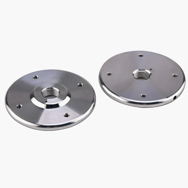 

Aluminum Stainless Steel CNC Turning Milling OEM Parts Stainless Steel Multi-installation Hole Inner Threaded Round Plate