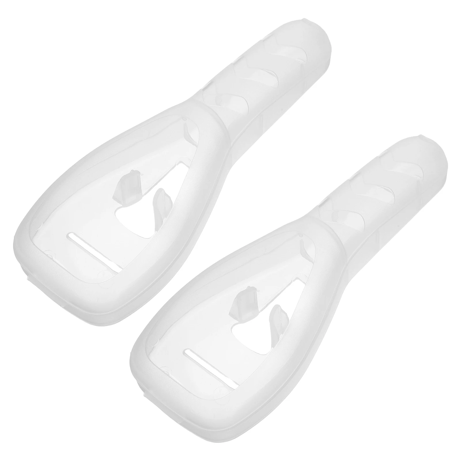 

2pcs Clear Razor Protector Case Transparent Pp Storage Box For Women Hair Shaving Tools Travel Portable Manual Razor Holder