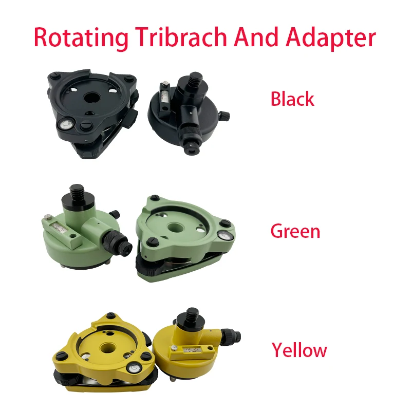 Three-jaw Tribrach And Optical Plummet Rotating Adapter For Prisms GPS 5/8