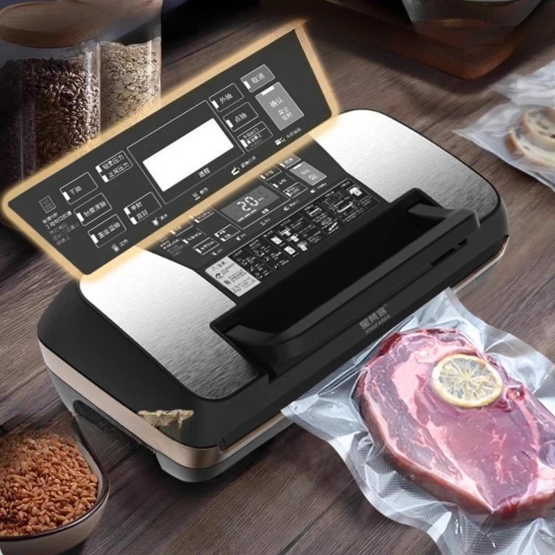 

Automatic vacuum machine 85000Pa high-power suction sealing machine commercial household sealing compression food preservation