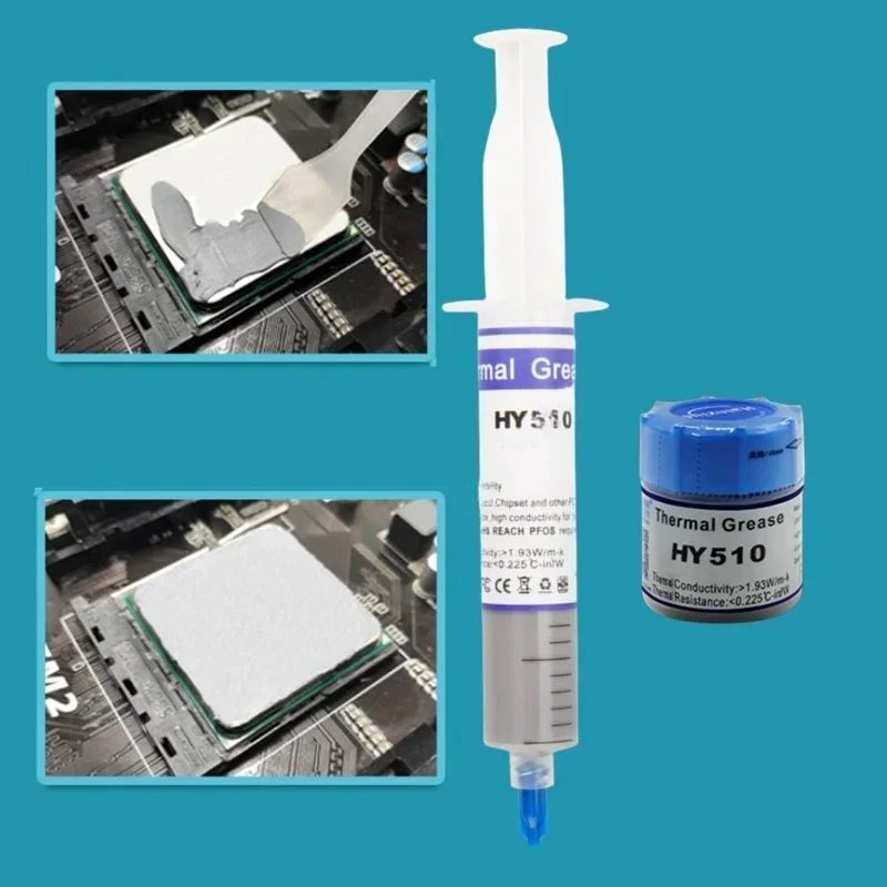 10g/30g HY510 High Performance Silicone TCompound Hermal Paste Thermal Grease Heat Sink CPU GPU Chip Computer Cooling Injector