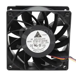1pcs Miner Fans 3200RPM for Delta 12038 120mm 12cm FFB1212VHE DC 12V 1.5A 24W 4Wire,Violence Server industrial case Cooling Fans