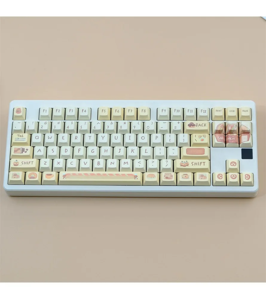 Keycaps Sublimation Mechanical Keyboards Customized Bread Dog Keycaps PBT Original Height