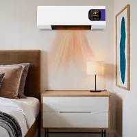 2000W Small Room Air Conditioner Cooling Fan 3 Gears Temperature Adjustable Wall Air Cooler with Remote Control Electric Heater