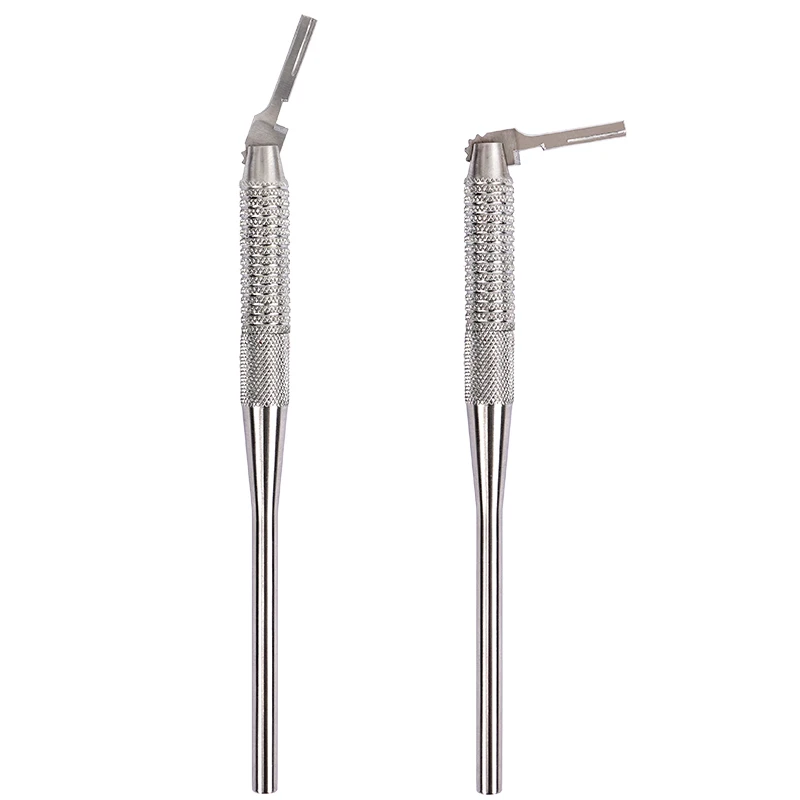 Dental Scalpel Handle Adjustable Surgical Operation Knife Handle Stainless Steel 180 degree Rotation Oral Implant Dentist Tools