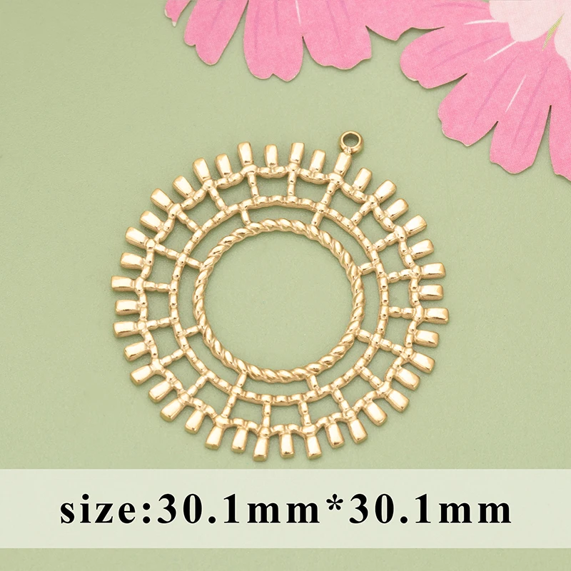 assoonas MD13, Schmuckzubehör, 316L-Edelstahl, nickelfrei, Zirkonia, Anhänger, Schmuckherstellung, DIY-Anhänger, 2 Stück/Set. – Detail 1