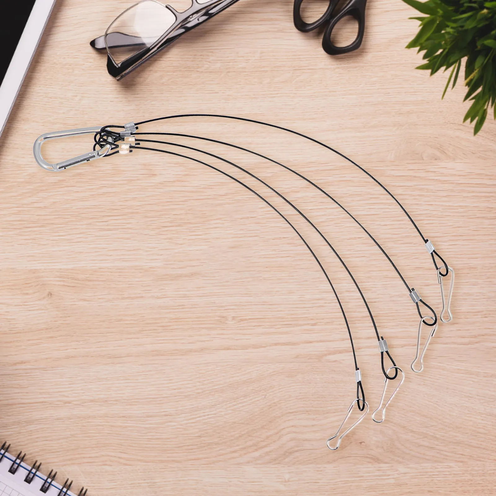 

10Pcs Heavy Duty Plant Grow Light Hanging Rope Stainless Steel 1Mm X 300Mm Anti-Rust Light Hanger Kit for Indoor Garden Setup