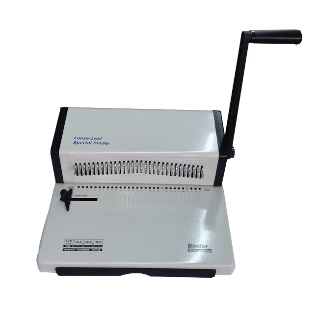 

Manual Paper Hole Punching Machine Double Wire Loose Leaf 30 Holes Puncher