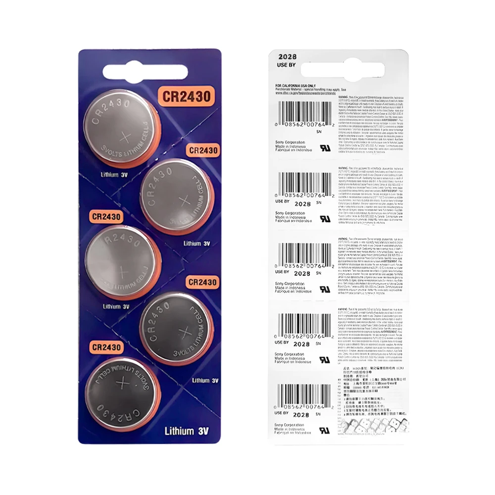 5-50PCS Original For SONY  CR2430 Button Battery For Watch Car Remote Control Calculator Scales Shavers DL2430 BR2430 Coin Cells