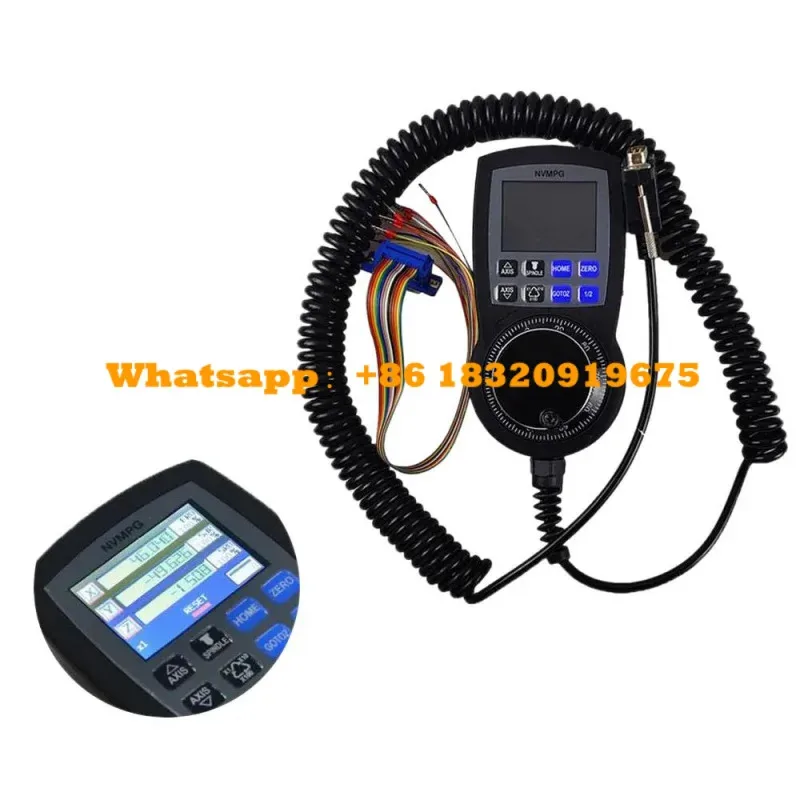 Mach3 NVEM V5 Controller   NVMPG Handwheel With USART Port Instead Of General Port6 Axis MPG For DIY CNC Router 75W 24V Power