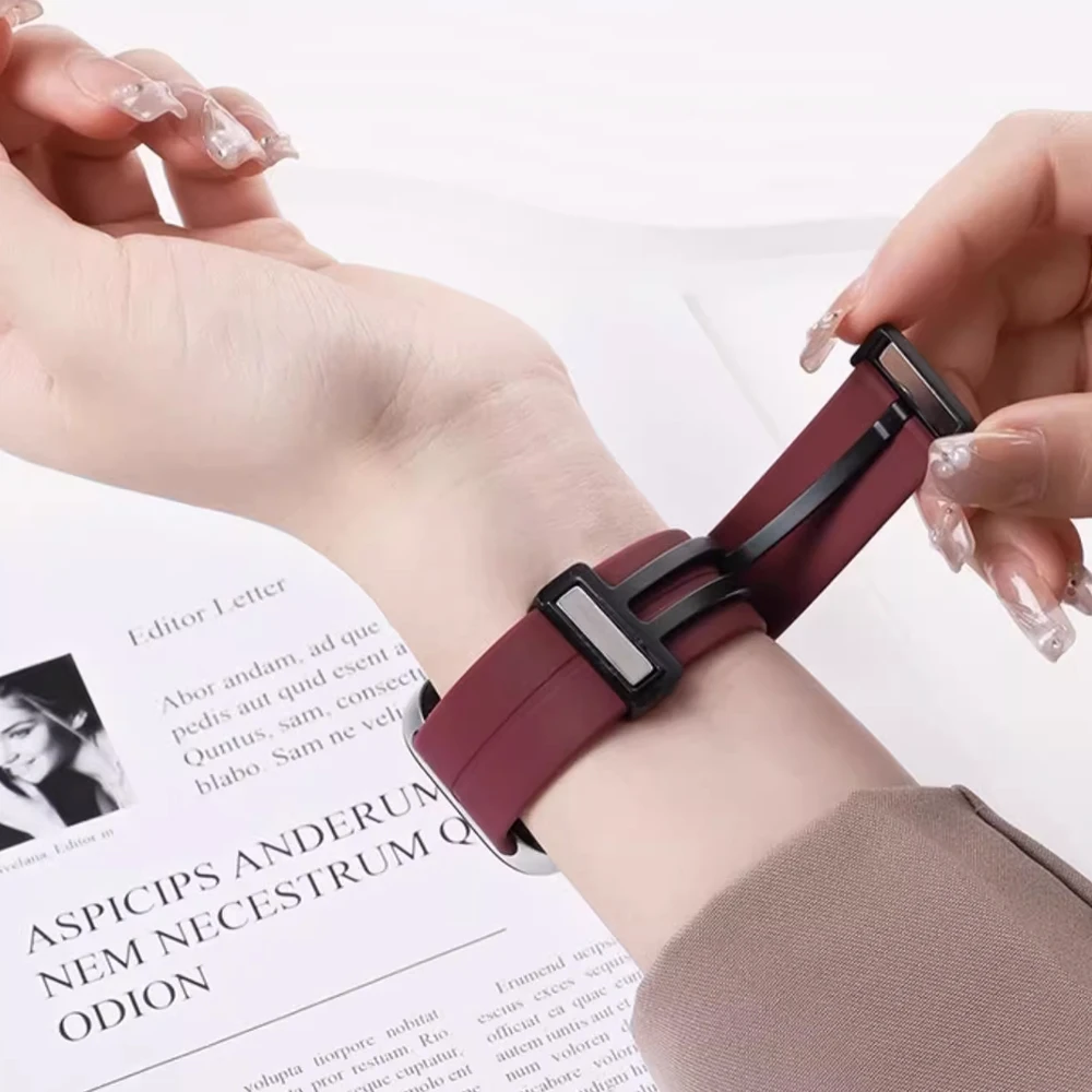 화웨이 워치핏 4-4 Pro-3 스트랩 스마트워치 액세서리 마그네틱 실리콘 스포츠 벨트 코레아 팔찌 화웨이 핏 4 프로 밴드