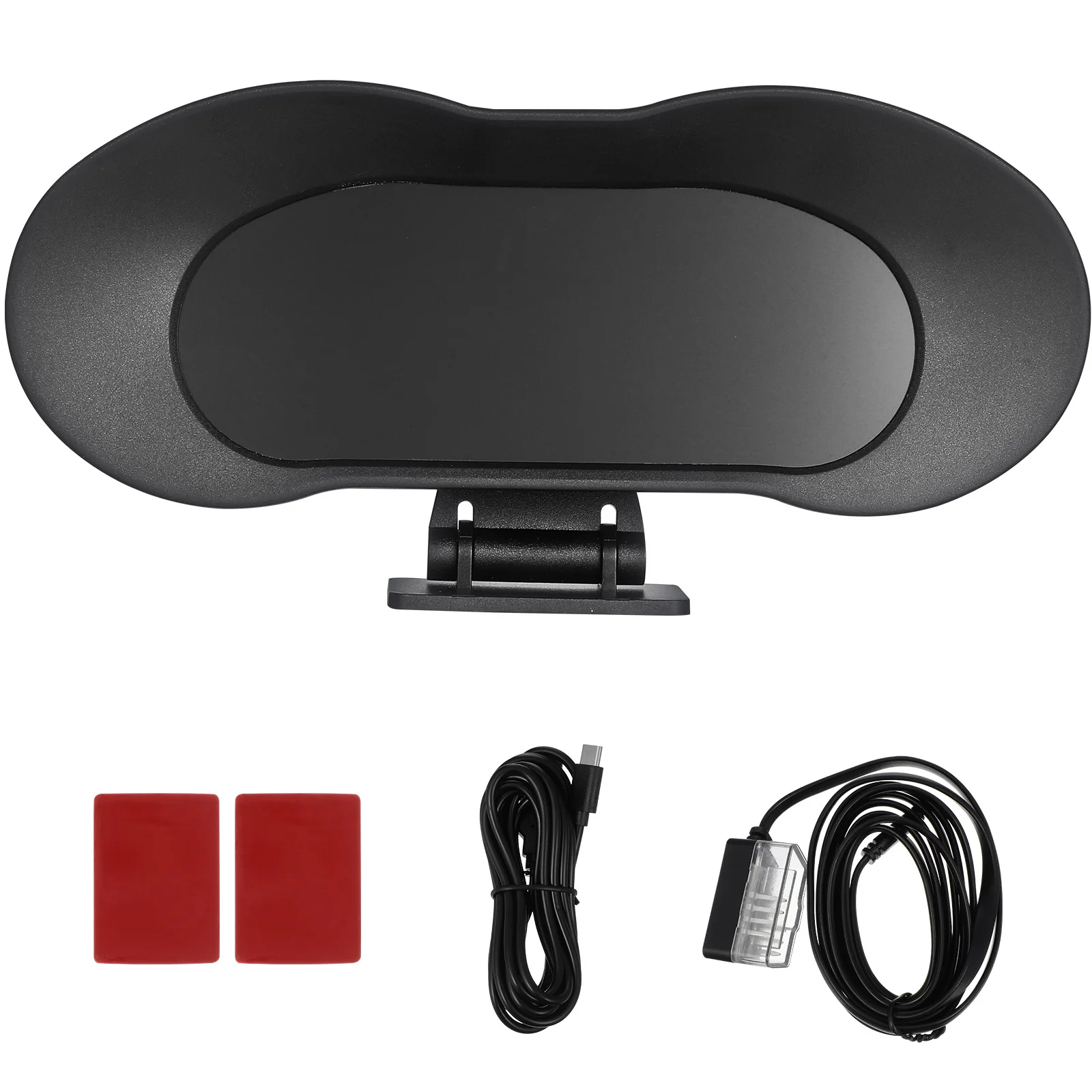 

Smart Car Display Hud Windshield USB Plug GPS Speedometer Black Real Time Monitoring Alerts Safety Driving