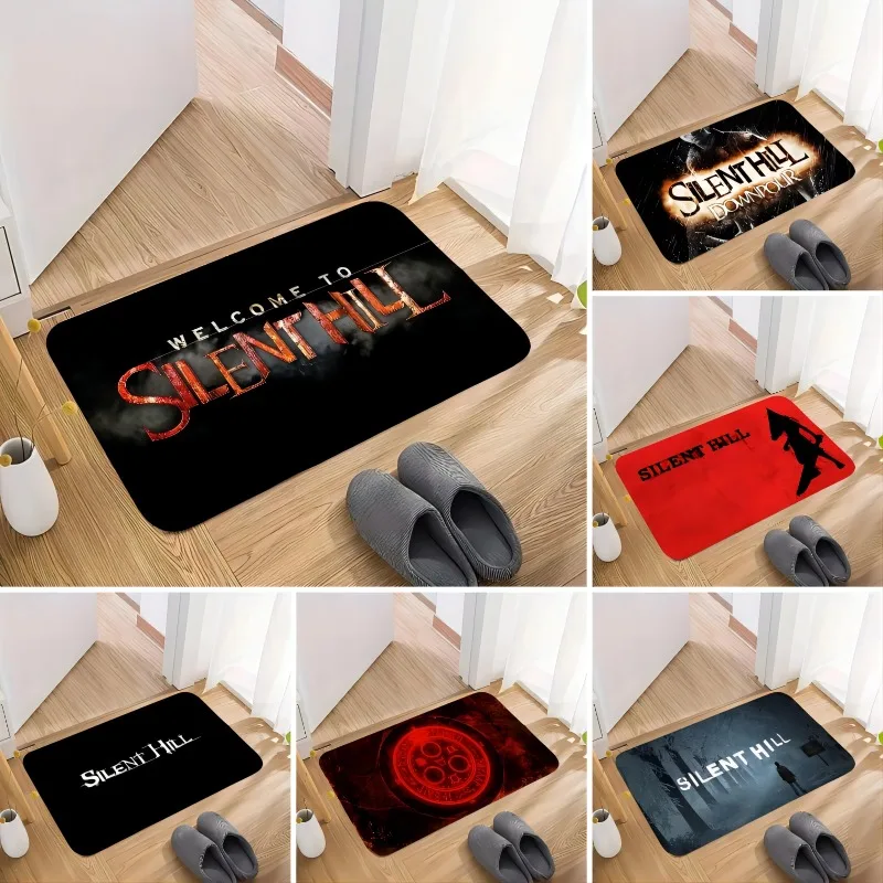 Silent Hill Welcome Door Mat Non Slip Kitchen Rugs for Home Decoration Living Room Bedroom Doormat Washable Bath Entrance Carpet