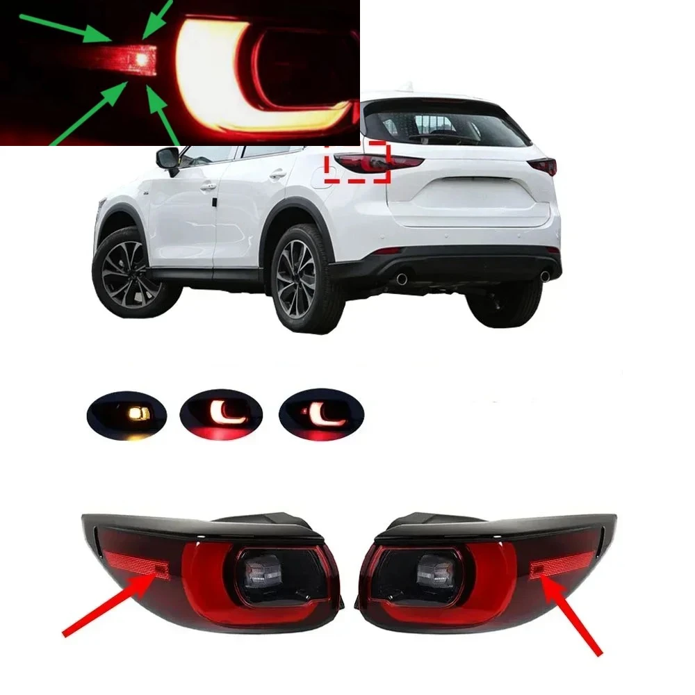 

1 Pcs USA Rear Fog Lamp for CX5 2022-2024 KA0G-51160 Tail Lamp for Mazda CX-5 Parking Stop Turning Signal Clearance Lights