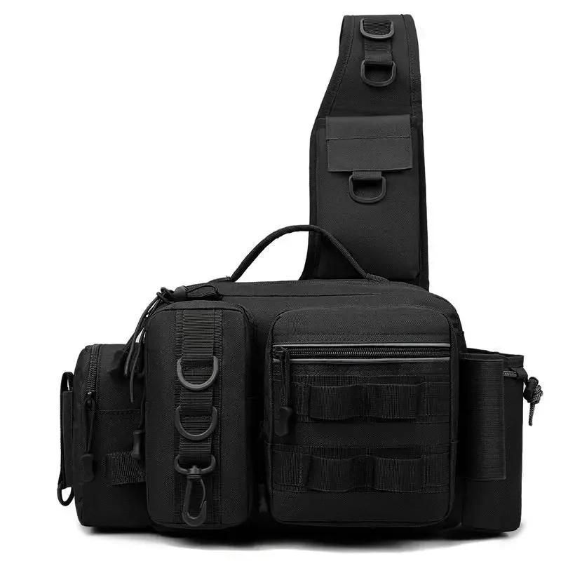 Outdoor leisure multi-functional shoulder oblique span bag