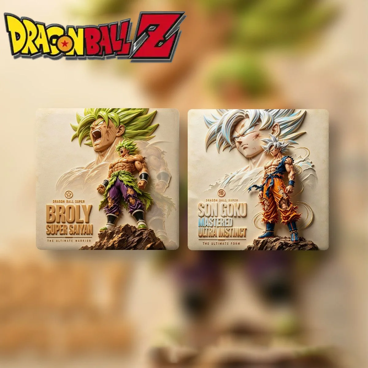 Anime Creative 3D Embossed Dragon Ball Ceramic Fridge Magnet Son Goku Ultra Instinct Broly Refrigerator Magnet Peripheral Gift