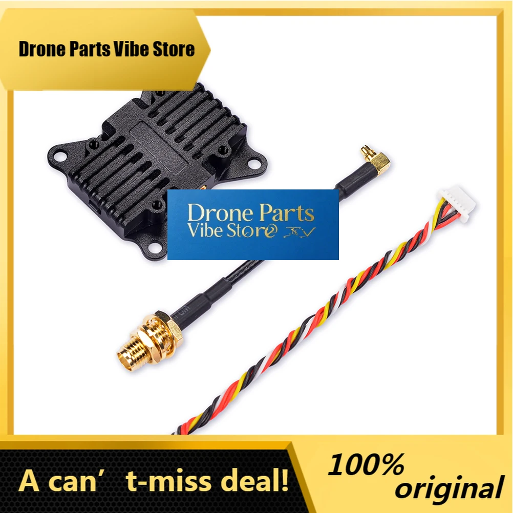 

DronePPandaRC BAT 1.6W FPV VTX 5.8G/4.9G 1600mW Adjustable Video Transmitter 48CH Long Range 6-36V MMCX 30.5/20mm Mount For Dron