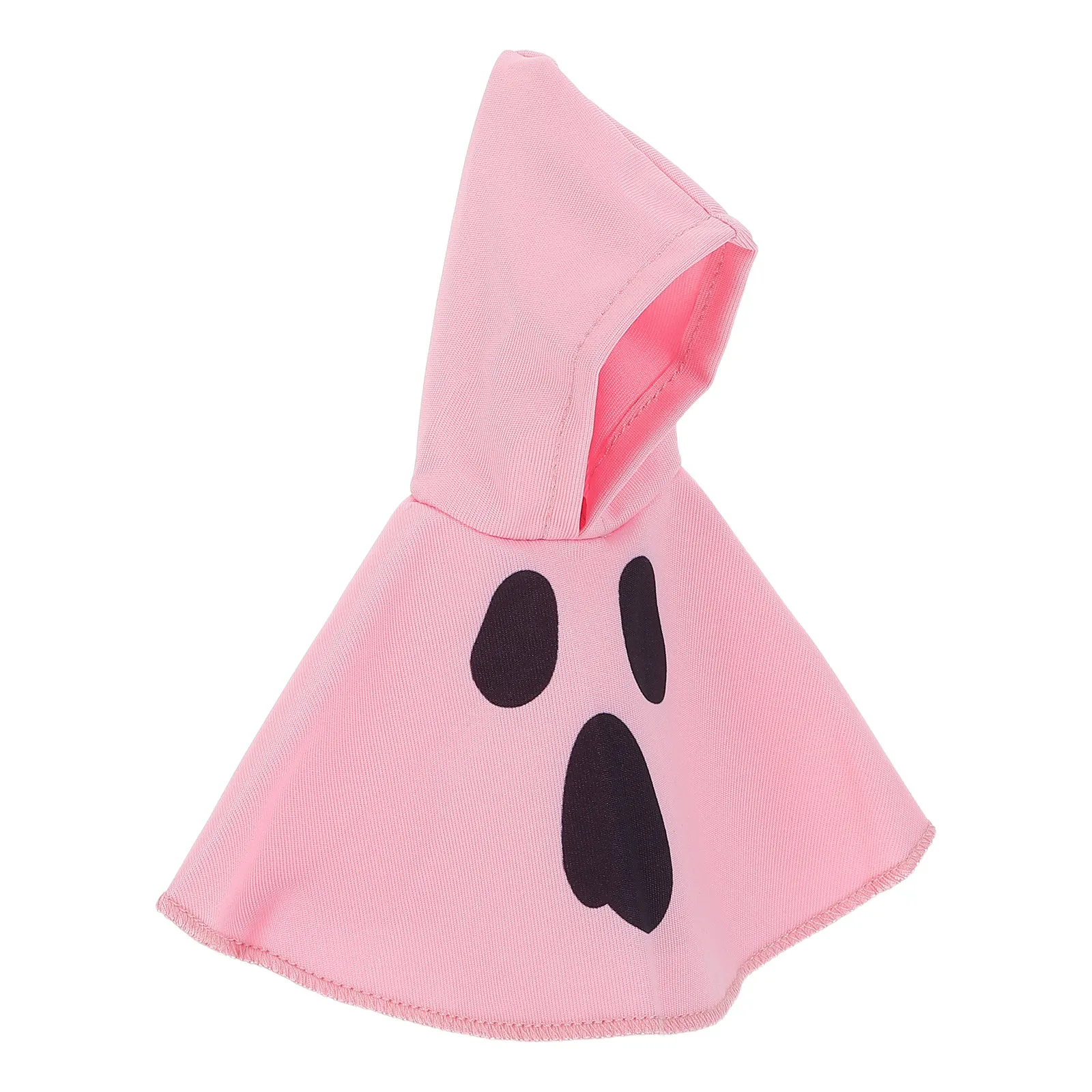 Porch Goose Costume Outfit Ghost Witch Cape 7 Inch Goose Clothes Halloween Display Decor Witch Table Ornament Pink Ghost Hoodie